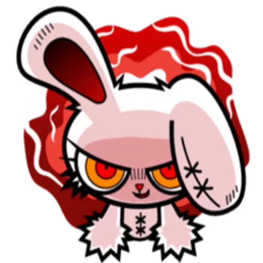 😡 Стикер «Bloody bunny» для Telegram