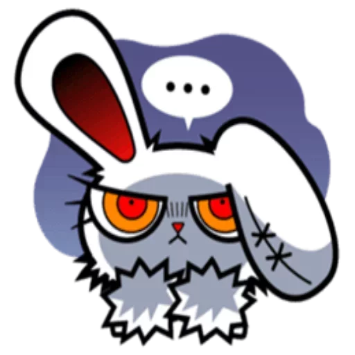 ☹️ Стикер «Bloody bunny» для Telegram