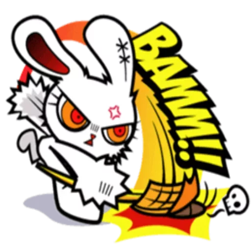 😡 Стикер «Bloody bunny» для Telegram