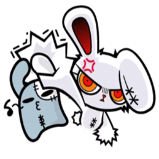 😡 Стикер «Bloody bunny» для Telegram