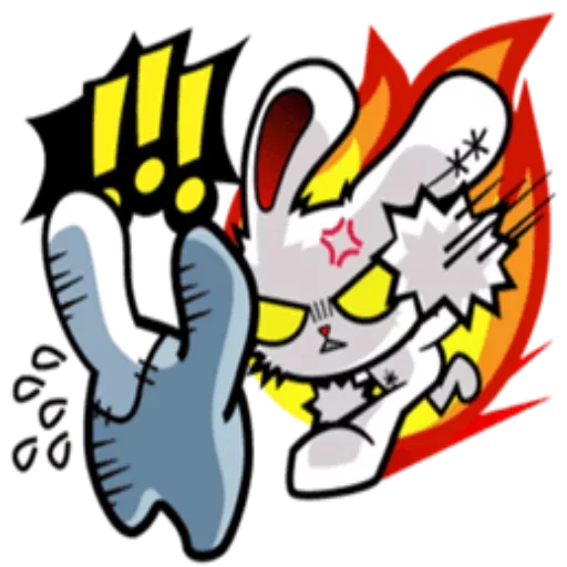 😡 Стикер «Bloody bunny» для Telegram