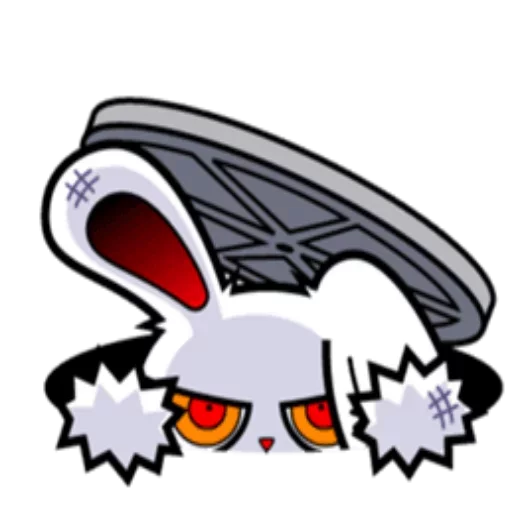 😕 Стикер «Bloody bunny» для Telegram