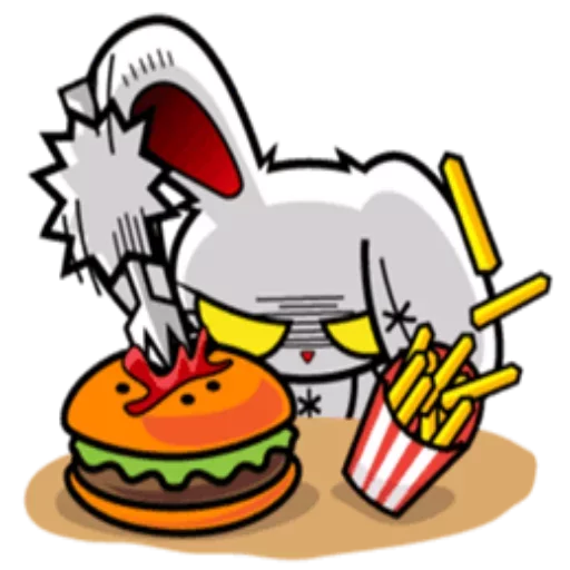 😜 Стикер «Bloody bunny» для Telegram