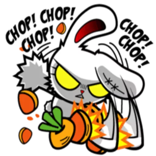 😟 Стикер «Bloody bunny» для Telegram
