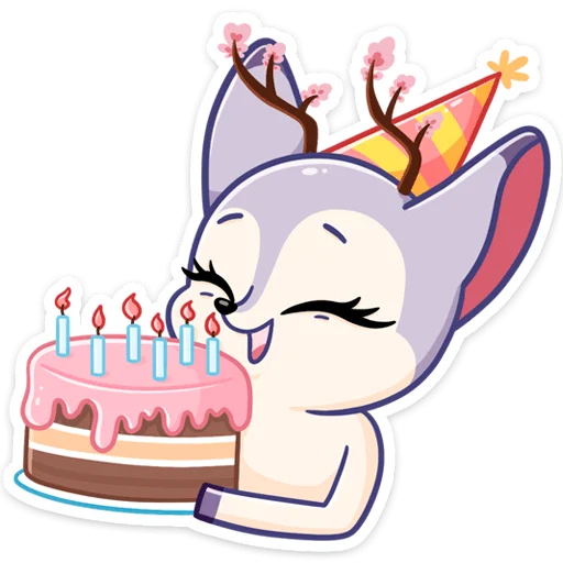 🎂 Стикер «Блуми» для Telegram