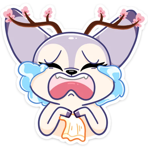 😭 Стикер «Блуми» для Telegram