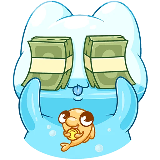 🤑 Стикер «Булькс 2 без текста» для Telegram