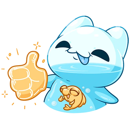 👍 Стикер «Булькс 2 без текста» для Telegram