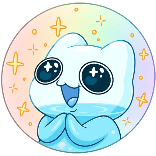🤩 Стикер «Булькс 2 без текста» для Telegram