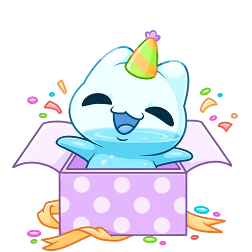 🥳 Стикер «Булькс 2 без текста» для Telegram
