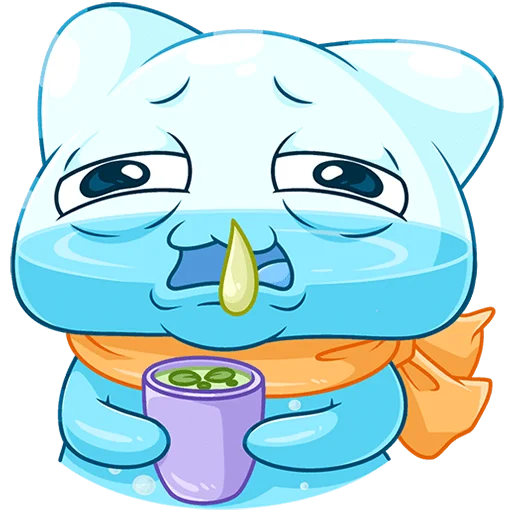 🤧 Стикер «Булькс 2 без текста» для Telegram