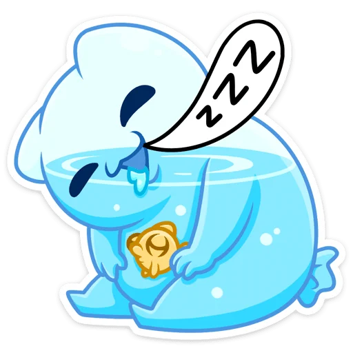 😴 Стикер «Булькс» для Telegram