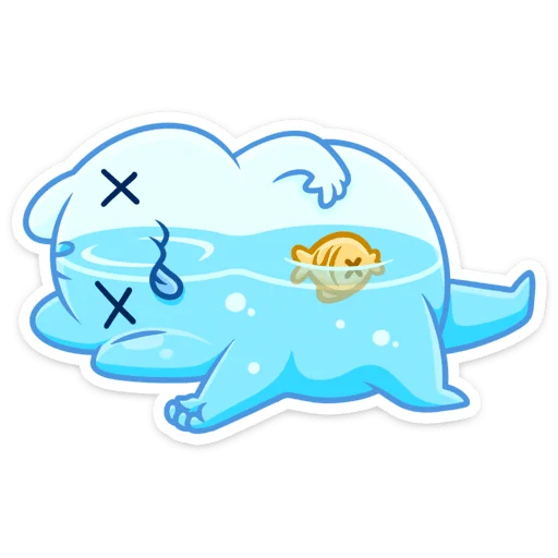 😵 Стикер «Булькс» для Telegram