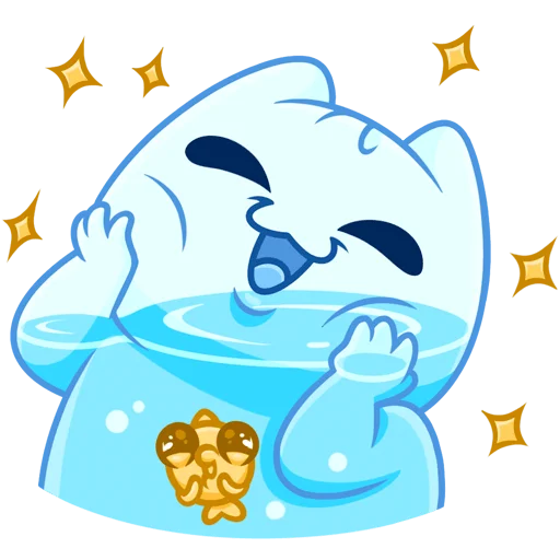 🤩 Стикер «Булькс без текста» для Telegram
