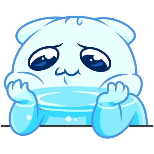 😔 Стикер «Булькс без текста» для Telegram