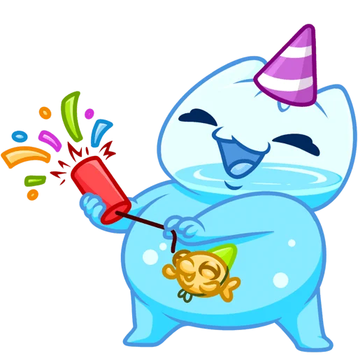🥳 Стикер «Булькс без текста» для Telegram