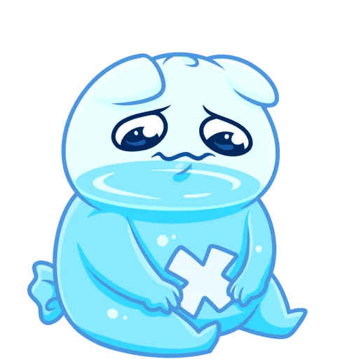 😔 Стикер «Булькс без текста» для Telegram
