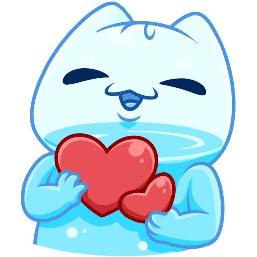 ❤️ Стикер «Булькс без текста» для Telegram