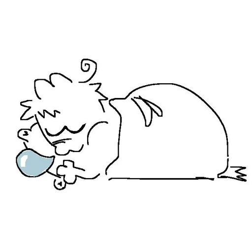 😴 Стикер «блоша» для Telegram