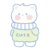 🧸 Эмодзи «Голубые» для Telegram
