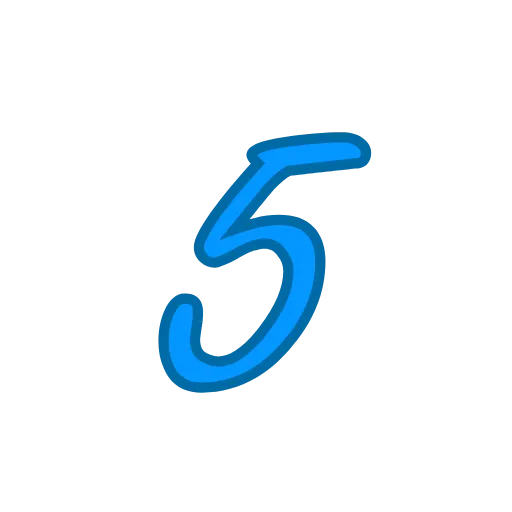 5️⃣ Эмодзи «Синие буквы» для Telegram