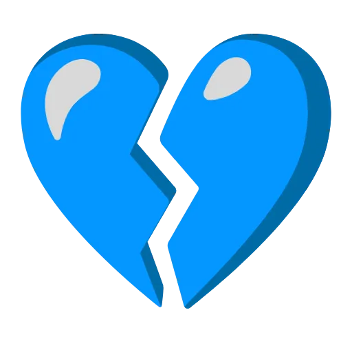 💔 Эмодзи «Синие буквы» для Telegram