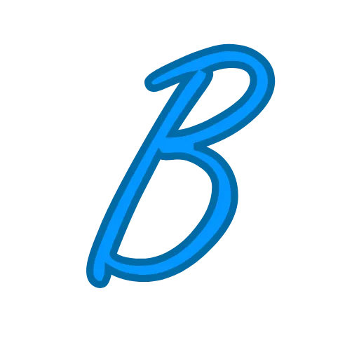 🖤 Эмодзи «Синие буквы» для Telegram