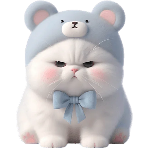 😤 Стикер «Синий мишка» для Telegram