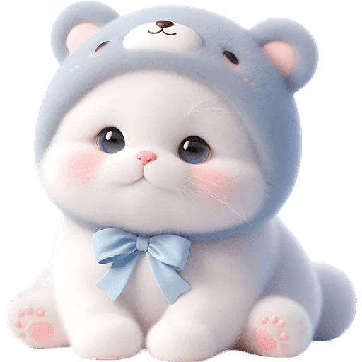 ☺️ Стикер «Синий мишка» для Telegram