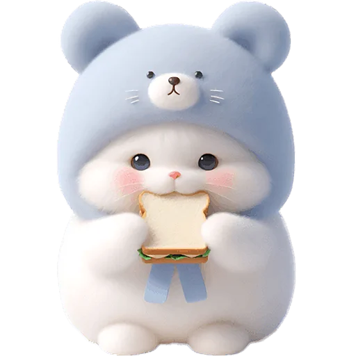 😋 Стикер «Синий мишка» для Telegram
