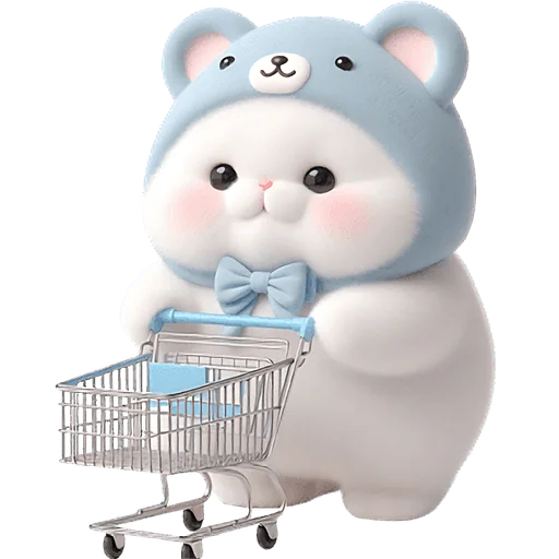 🧺 Стикер «Синий мишка» для Telegram