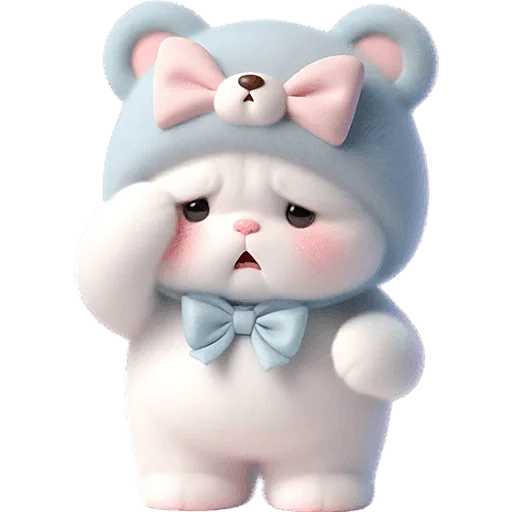 😞 Стикер «Синий мишка» для Telegram