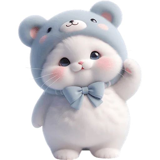 👋 Стикер «Синий мишка» для Telegram