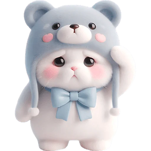 🫡 Стикер «Синий мишка» для Telegram