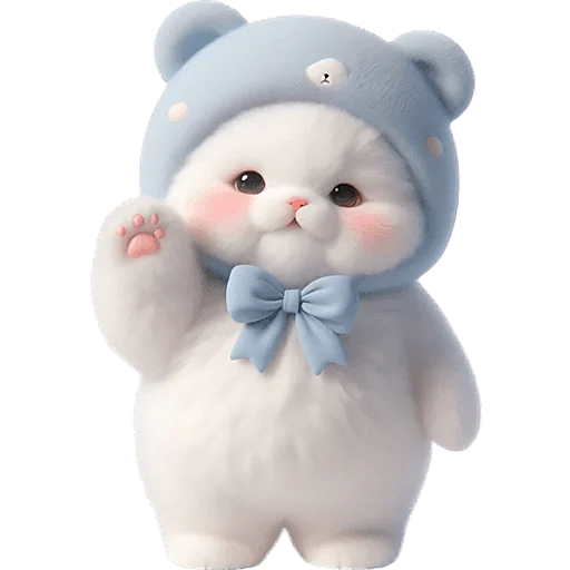 👋 Стикер «Синий мишка» для Telegram