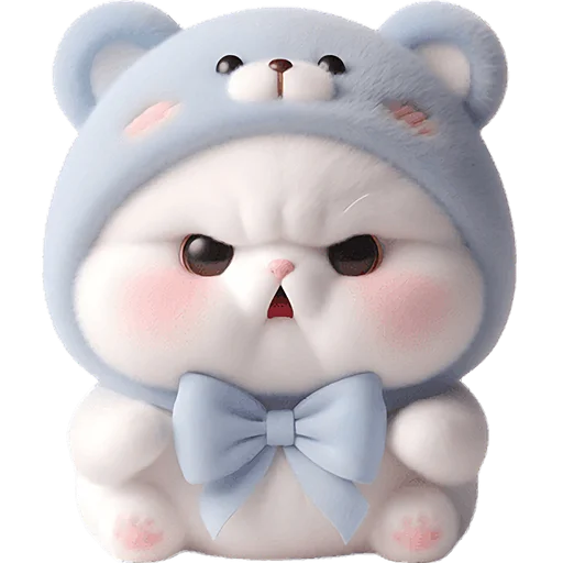 😠 Стикер «Синий мишка» для Telegram