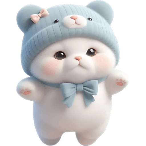 😐 Стикер «Синий мишка» для Telegram