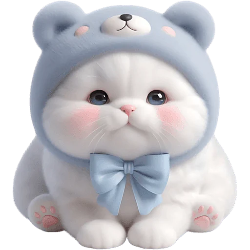 🥹 Стикер «Синий мишка» для Telegram