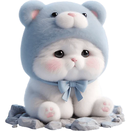 🥺 Стикер «Синий мишка» для Telegram