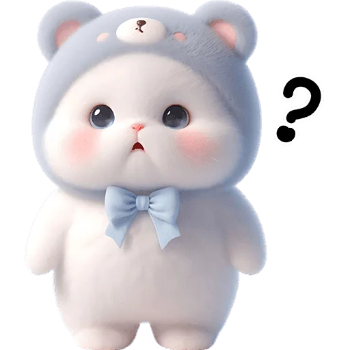 😯 Стикер «Синий мишка» для Telegram