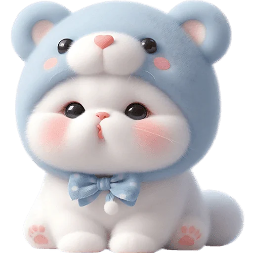 😘 Стикер «Синий мишка» для Telegram