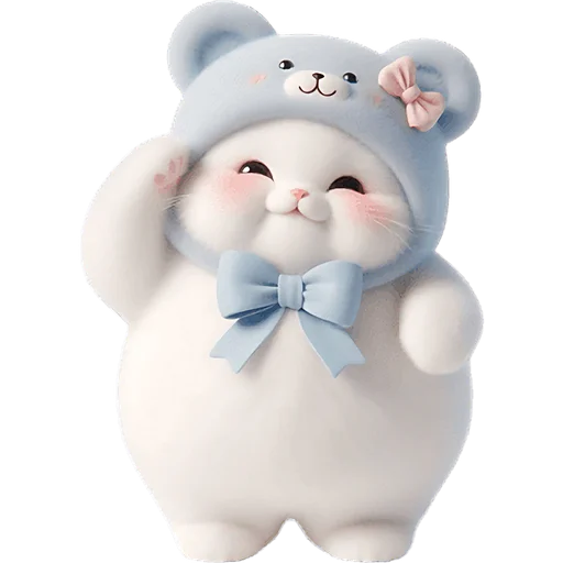 🫡 Стикер «Синий мишка» для Telegram