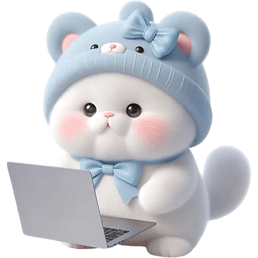 💻 Стикер «Синий мишка» для Telegram