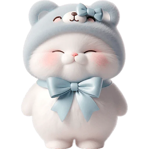 🥰 Стикер «Синий мишка» для Telegram