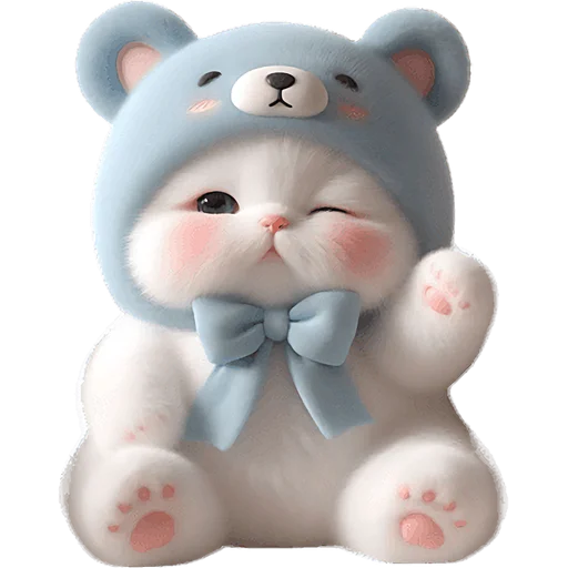 😉 Стикер «Синий мишка» для Telegram