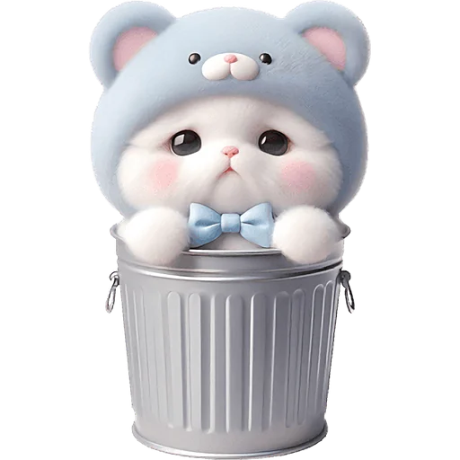 🗑 Стикер «Синий мишка» для Telegram