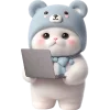 💻 Эмодзи «Синий мишка» для Telegram