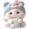 🌛 Эмодзи «Синий мишка» для Telegram