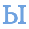 🩵 Эмодзи «Простые синие буквы и иконки» для Telegram