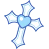 Стикер 22 blue girl